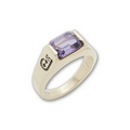 Premiere Series Women's Fashion Ring With Emerald Cut Stone